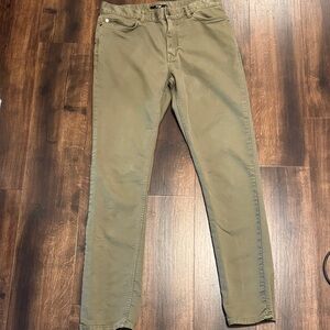 Quince Traveler 5 Pocket Men's Straight Leg Flat Front Khaki Chinos 32X34